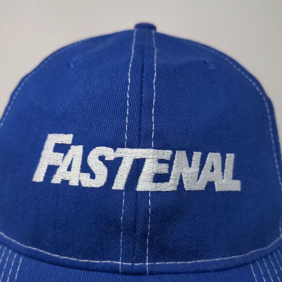 Fastenal Men's Strapback Hat Blue Adjustable Embroidered Logo Official - Picture 4 of 12